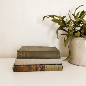 Accents - Set of 3 vintage books Accents - Set of 3 vintage books